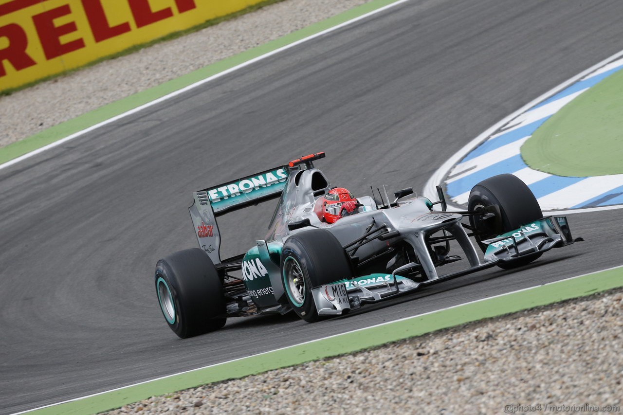 GP GERMANIA, 20.07.2012 - Prove Libere 1, Michael Schumacher (GER) Mercedes AMG F1 W03