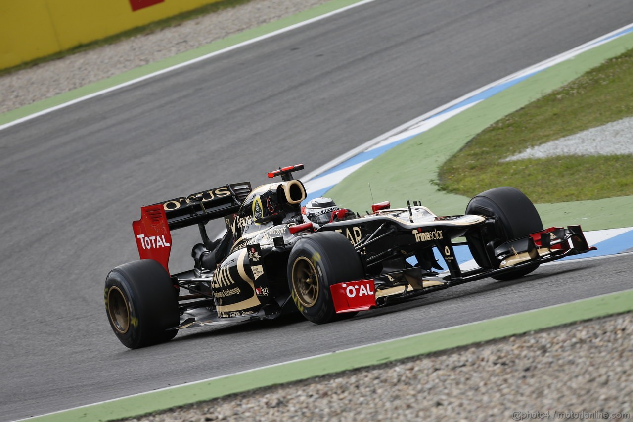GP GERMANIA, 20.07.2012 - - Prove Libere 1, Kimi Raikkonen (FIN) Lotus F1 Team E20