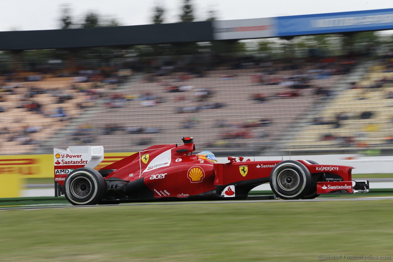 GP GERMANIA, 20.07.2012 - Prove Libere 1, Fernando Alonso (ESP) Ferrari F2012