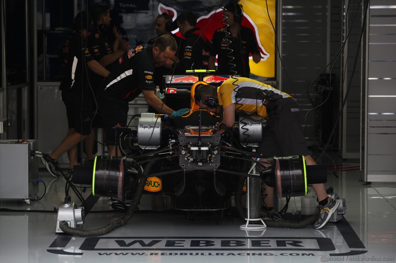 GP GERMANIA, 20.07.2012 - - Prove Libere 1, Mark Webber (AUS) Red Bull Racing RB8