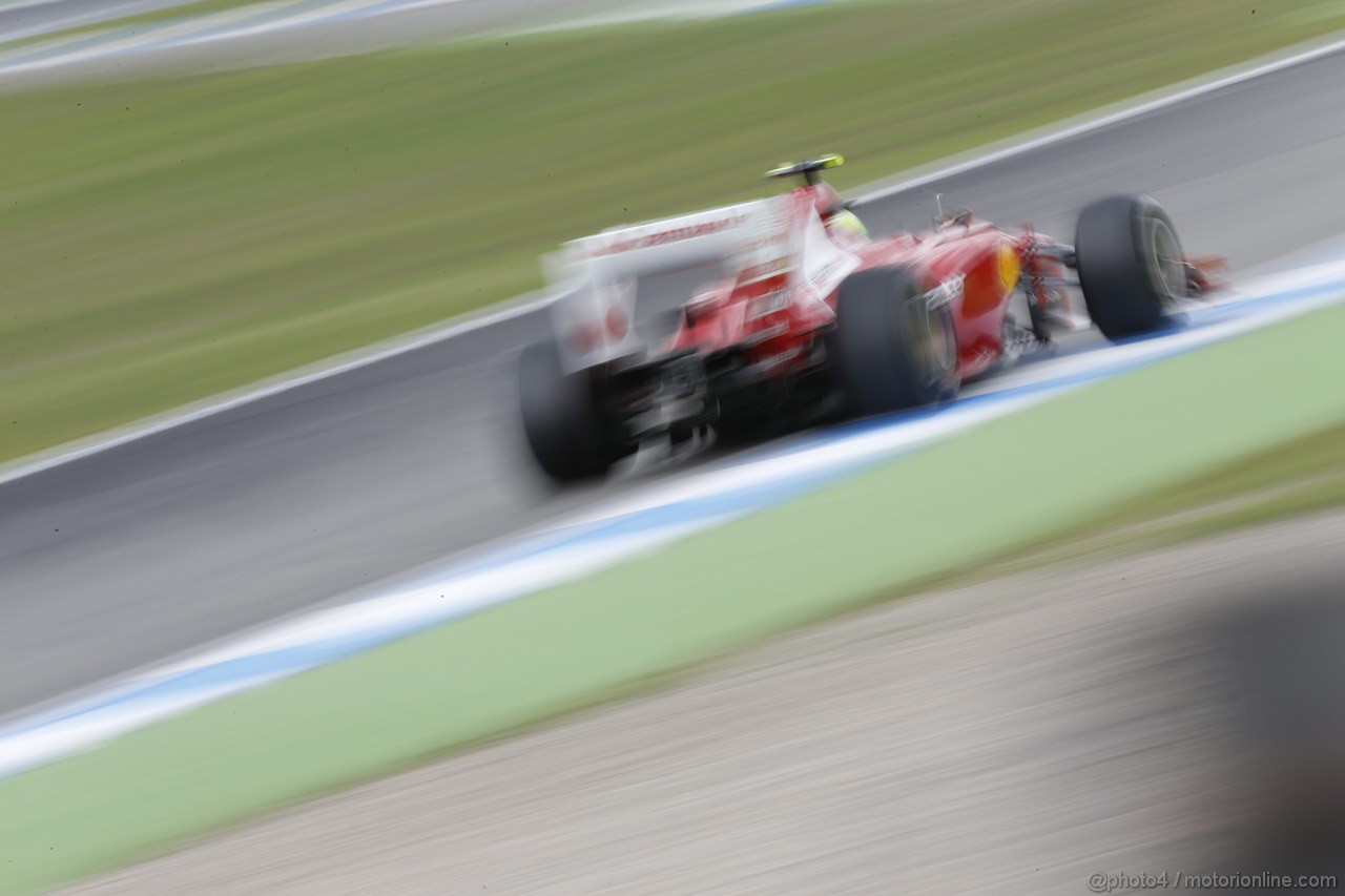 GP GERMANIA, 20.07.2012 -- Prove Libere 1,  Felipe Massa (BRA) Ferrari F2012