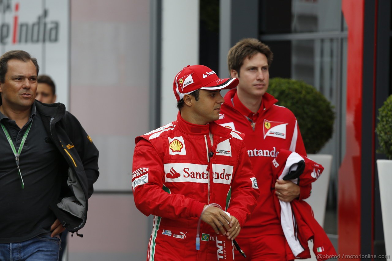 GP GERMANIA, 20.07.2012 - Prove Libere 1,  Felipe Massa (BRA) Ferrari F2012