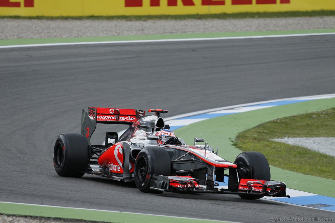 GP GERMANIA, 20.07.2012 - - Prove Libere 1, Jenson Button (GBR) McLaren Mercedes MP4-27