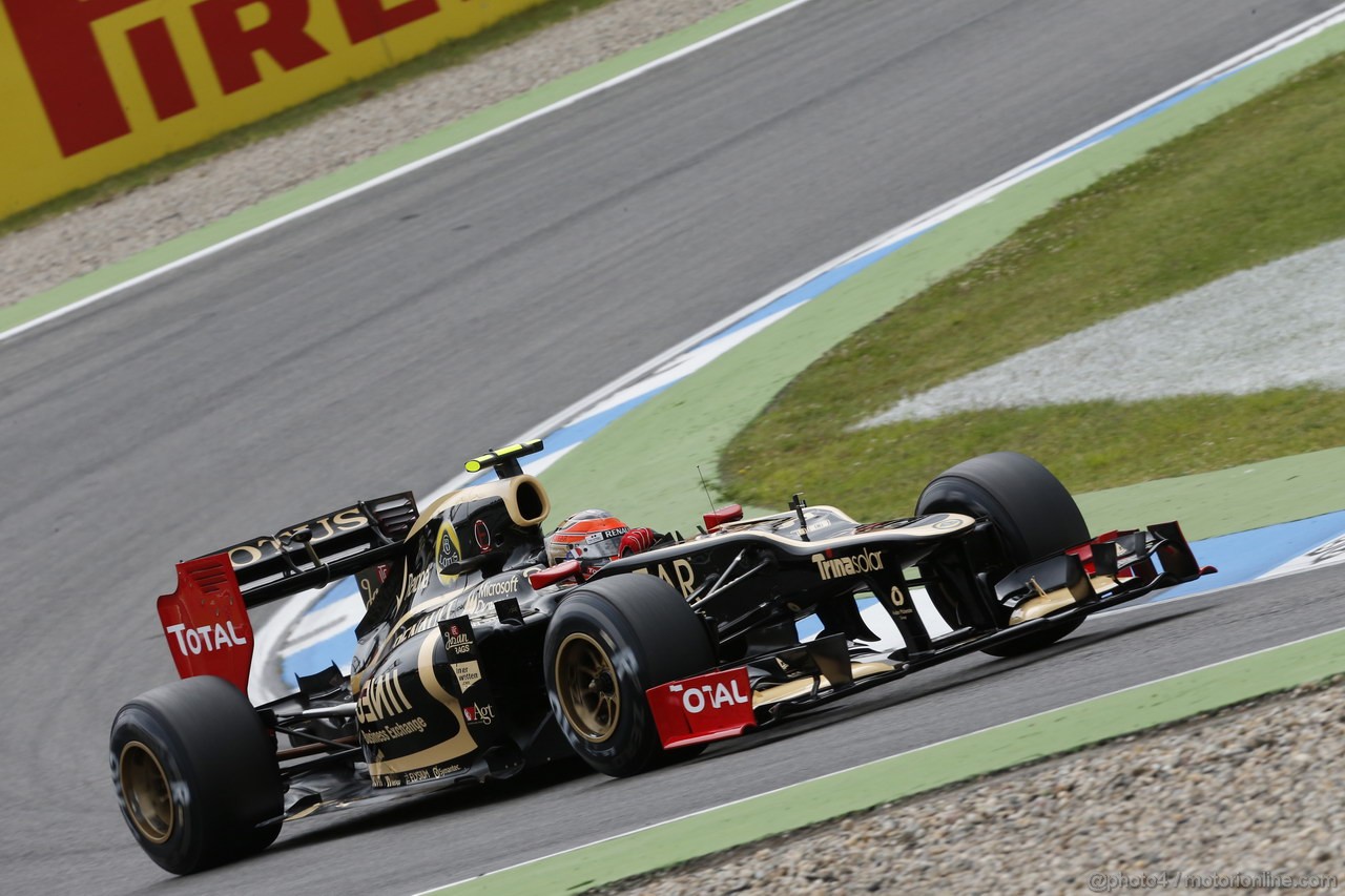 GP GERMANIA, 20.07.2012 -  Prove Libere 1, Romain Grosjean (FRA) Lotus F1 Team E20