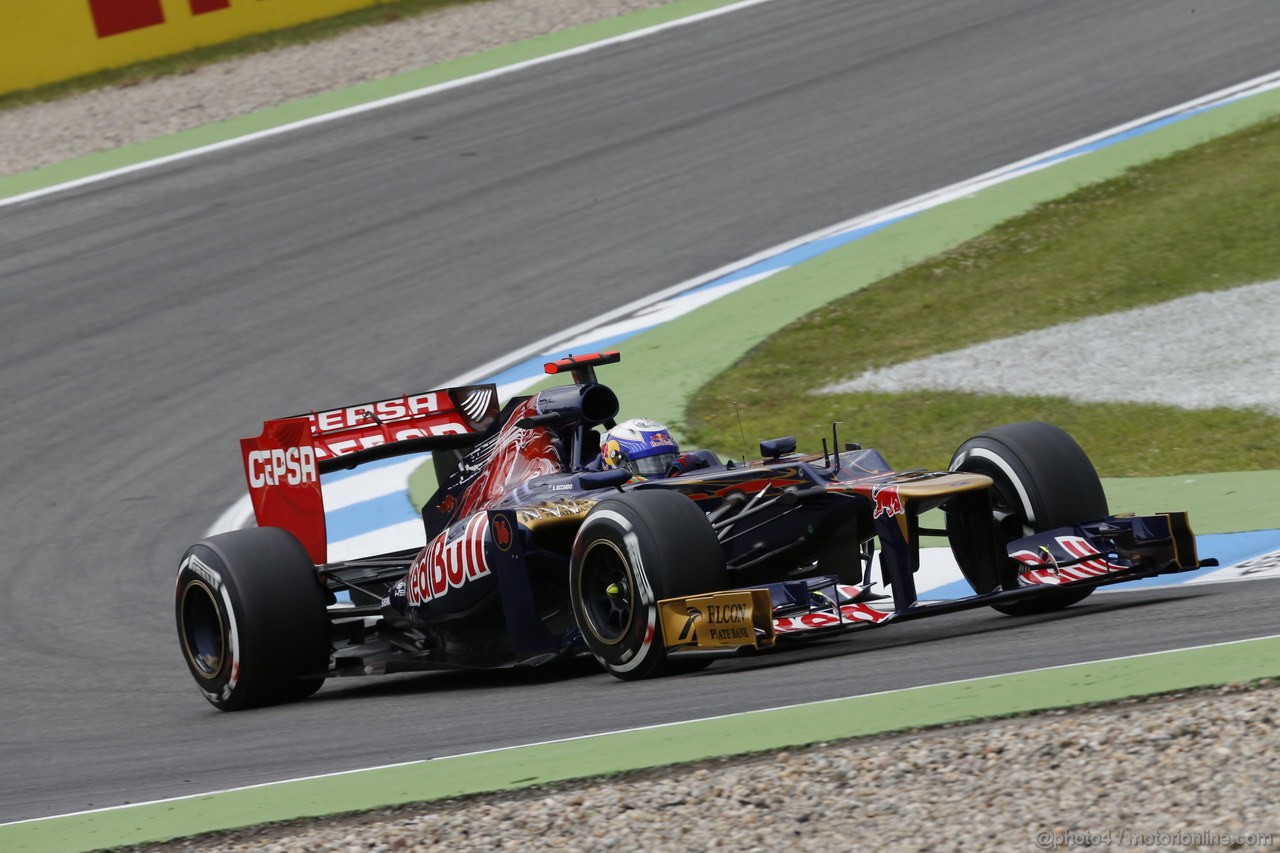 GP GERMANIA, 20.07.2012 - - Prove Libere 1, Daniel Ricciardo (AUS) Scuderia Toro Rosso STR7