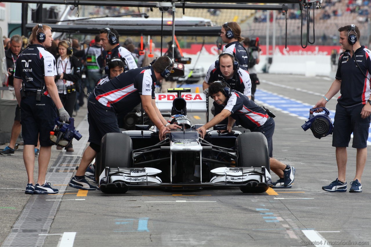 GP GERMANIA, 20.07.2012 - - Prove Libere 1, Valtteri Bottas (FIN), Test Driver, Williams F1 Team
