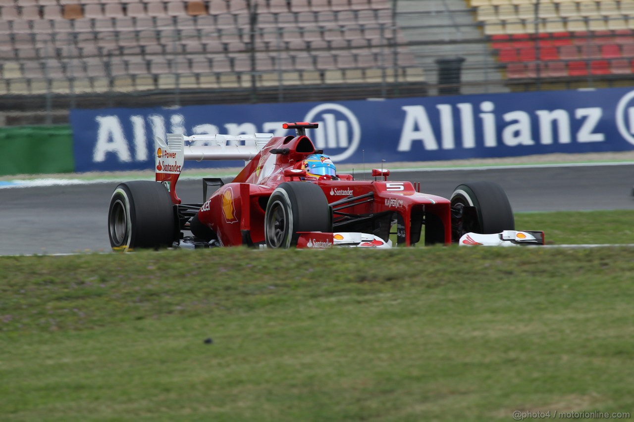 GP GERMANIA, 20.07.2012 - Prove Libere 1, Fernando Alonso (ESP) Ferrari F2012