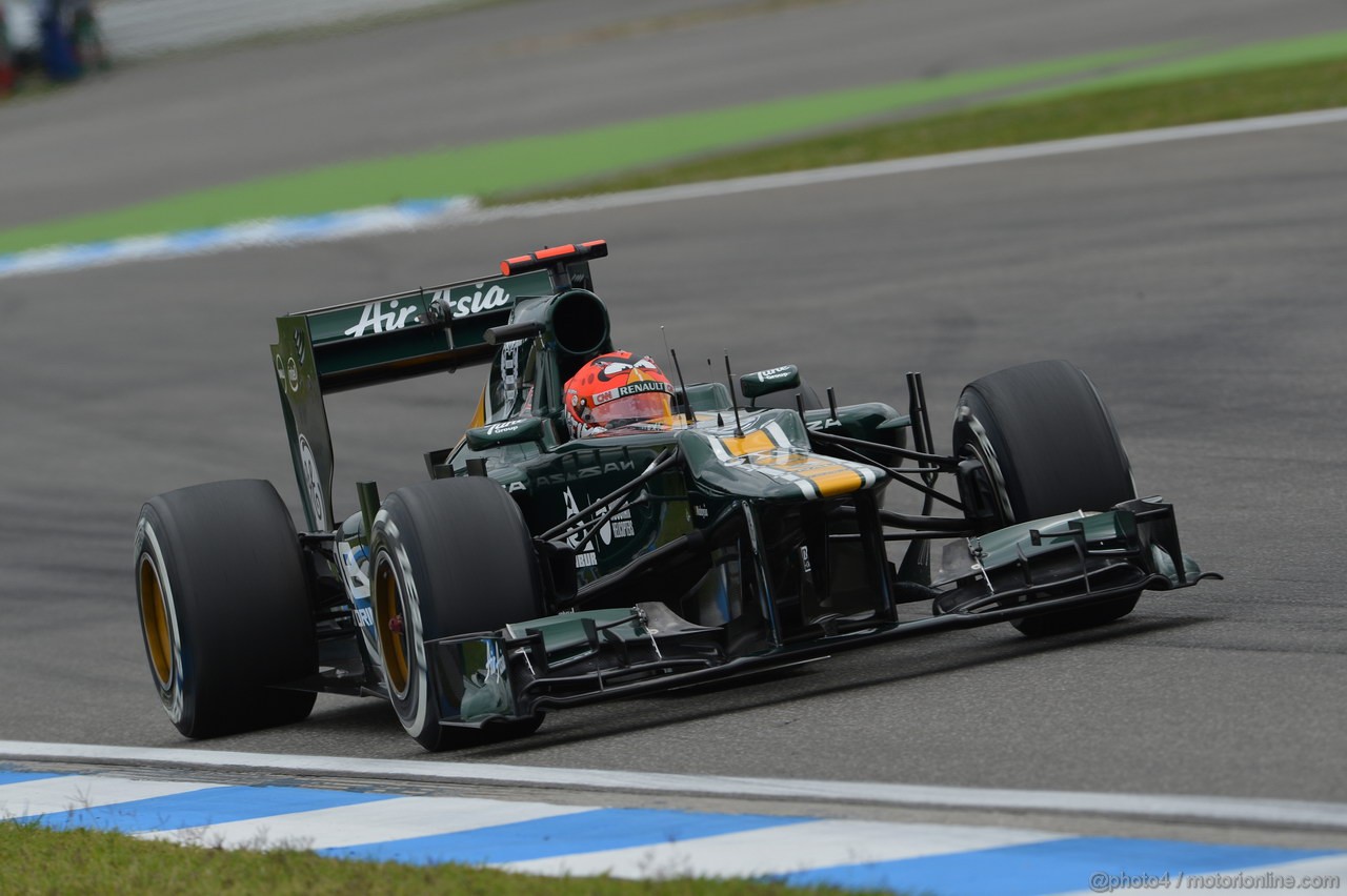 GP GERMANIA, 20.07.2012 - Prove Libere 1, Heikki Kovalainen (FIN) Caterham F1 Team CT01