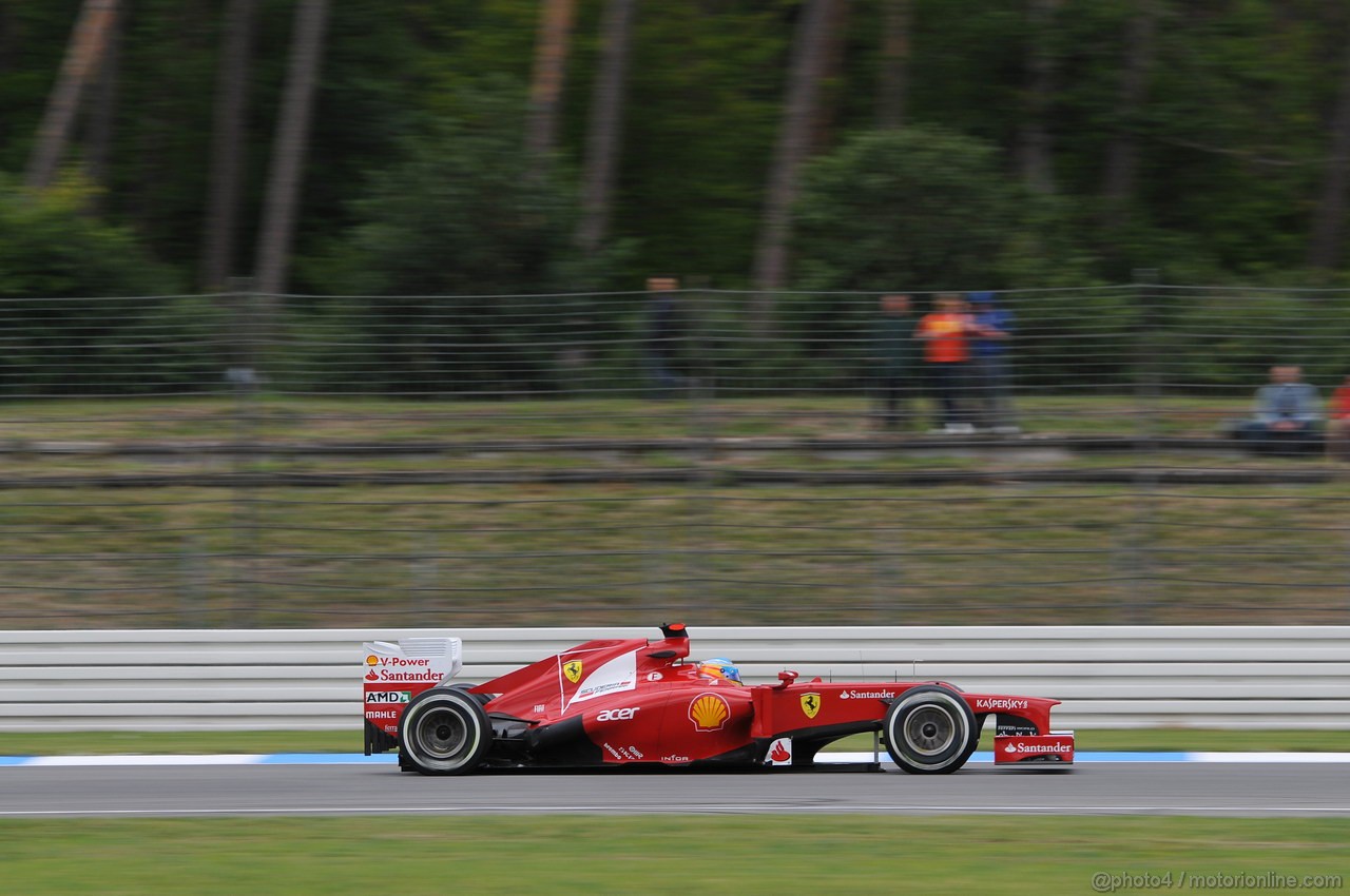 GP GERMANIA, 20.07.2012 - Prove Libere 1, Fernando Alonso (ESP) Ferrari F2012