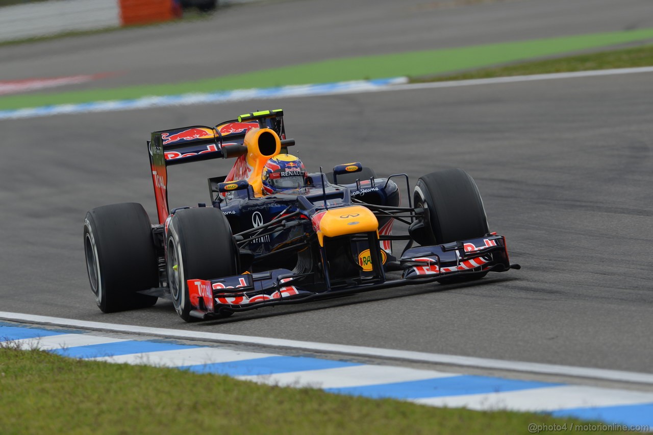 GP GERMANIA, 20.07.2012 - Prove Libere 1, Mark Webber (AUS) Red Bull Racing RB8