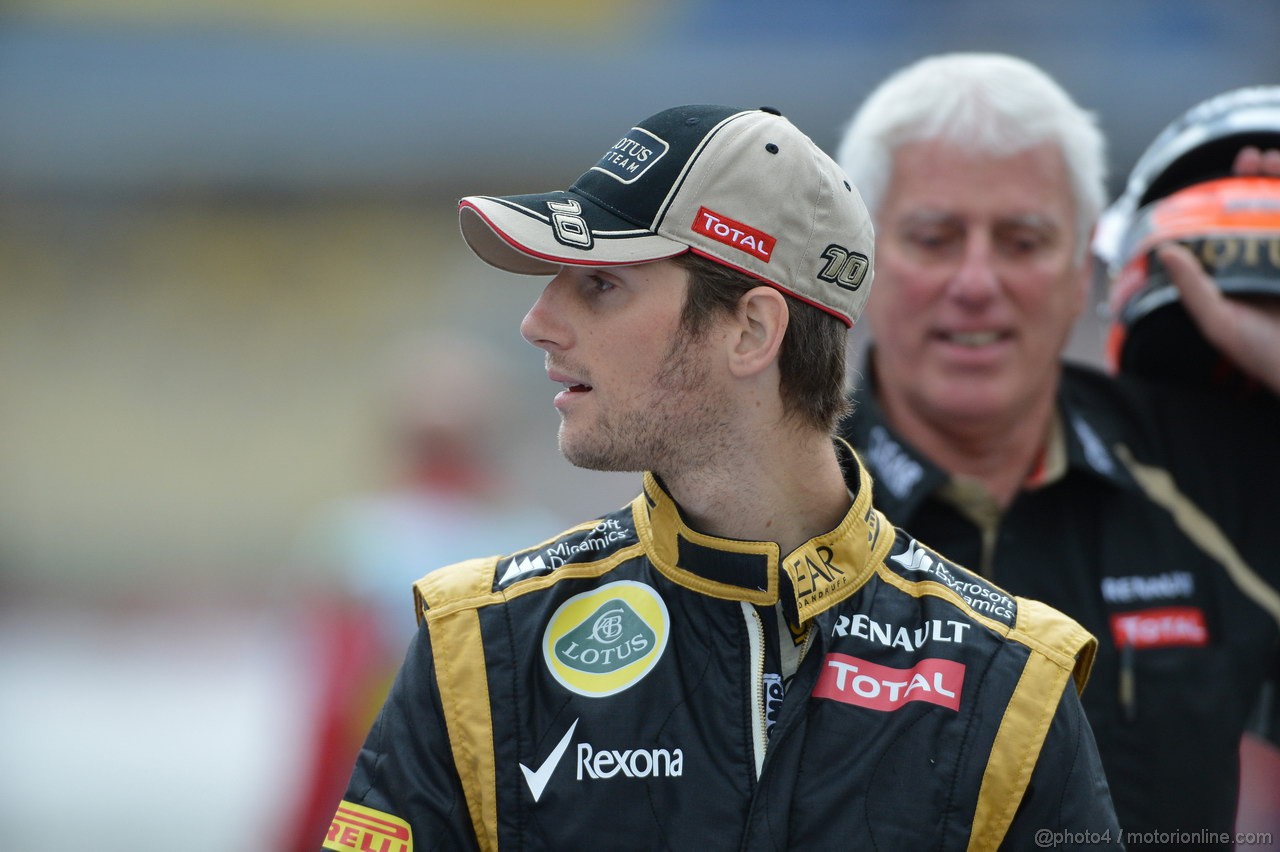 GP GERMANIA, 20.07.2012 - Prove Libere 1, Romain Grosjean (FRA) Lotus F1 Team E20
