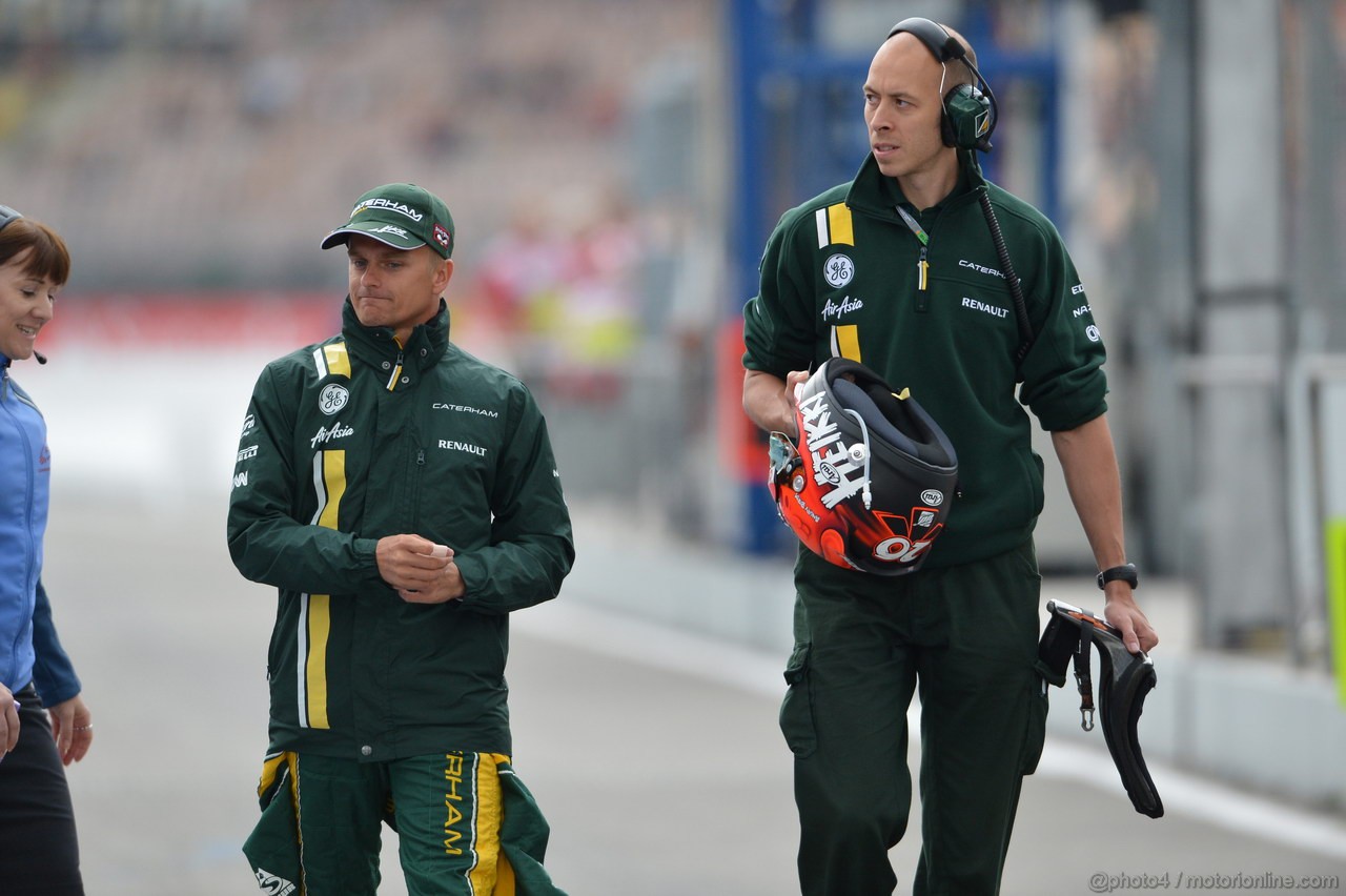 GP GERMANIA, 20.07.2012 - Prove Libere 1, Heikki Kovalainen (FIN) Caterham F1 Team CT01