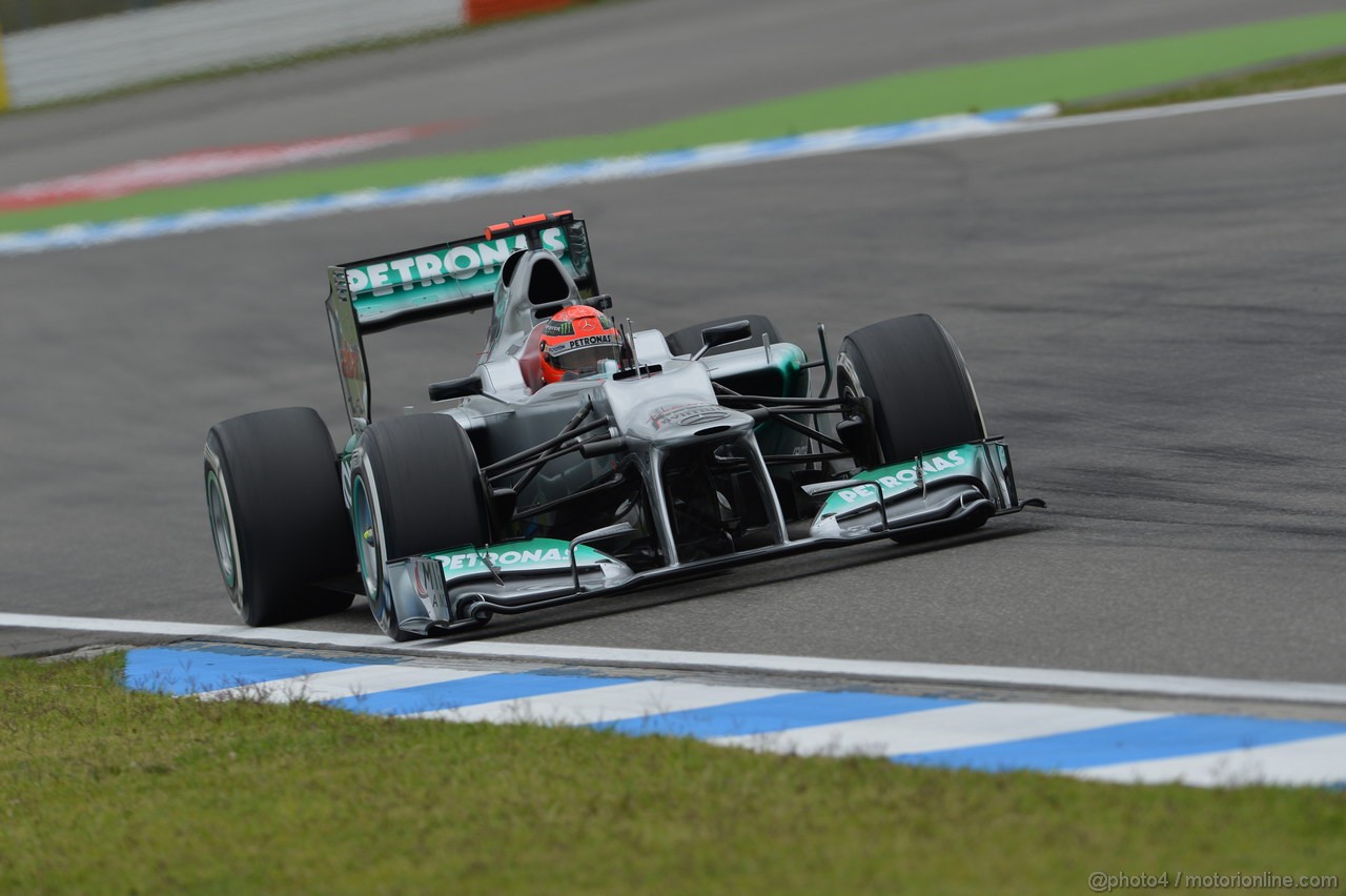 GP GERMANIA, 20.07.2012 - Prove Libere 1, Michael Schumacher (GER) Mercedes AMG F1 W03