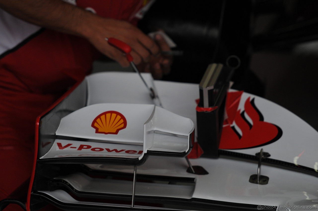 GP GERMANIA, 20.07.2012 - Prove Libere 1, Fernando Alonso (ESP) Ferrari F2012: Frontal Wing