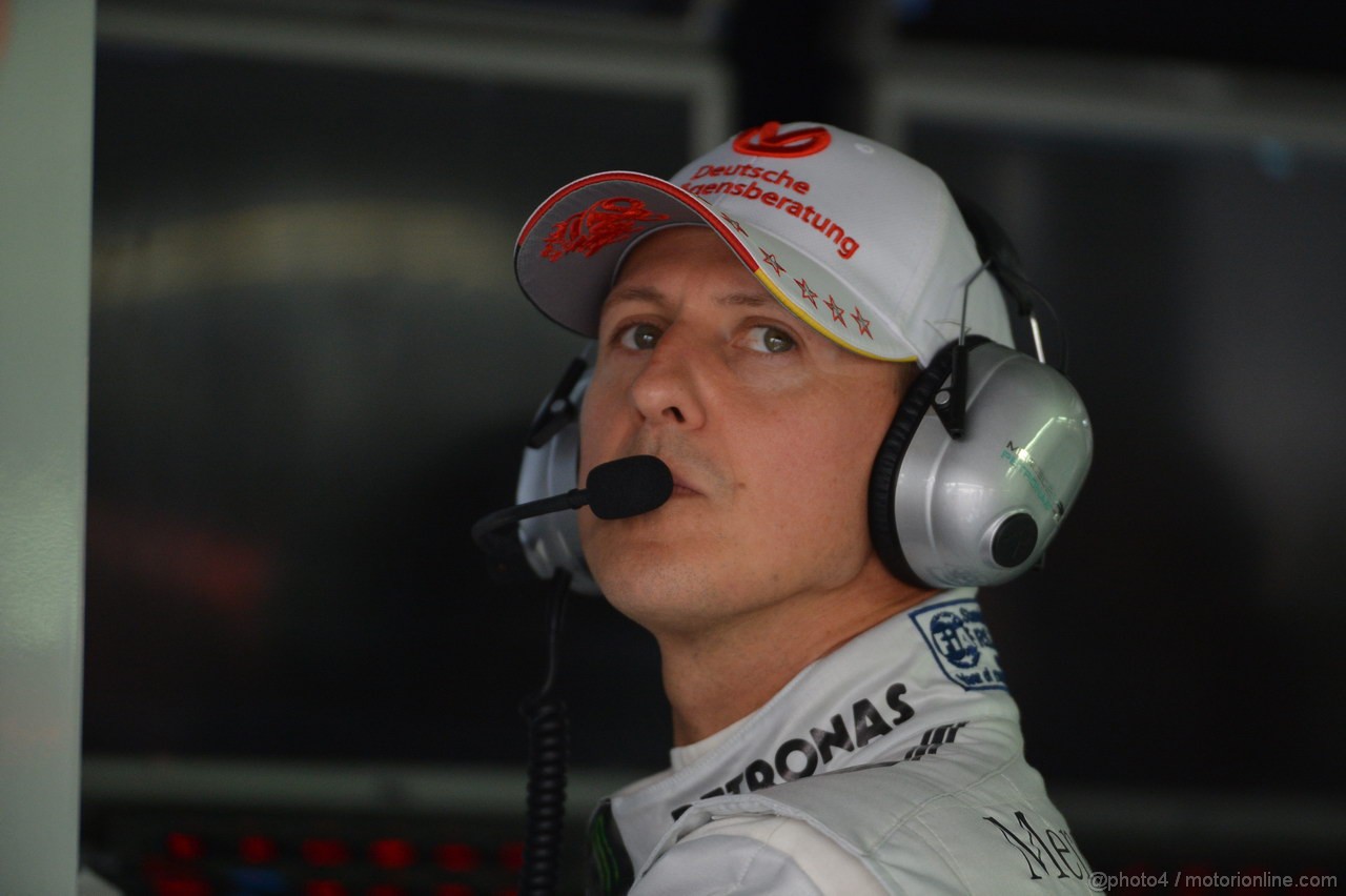 GP GERMANIA, 20.07.2012 - Prove Libere 1, Michael Schumacher (GER) Mercedes AMG F1 W03