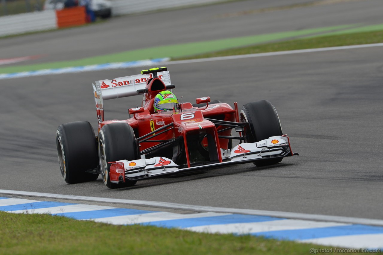 GP GERMANIA, 20.07.2012 - Prove Libere 1, Felipe Massa (BRA) Ferrari F2012