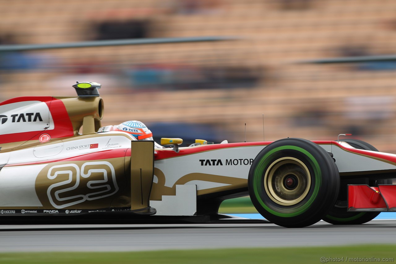 GP GERMANIA, 20.07.2012 - Prove Libere 2, Narain Karthikeyan (IND) HRT Formula 1 Team F112