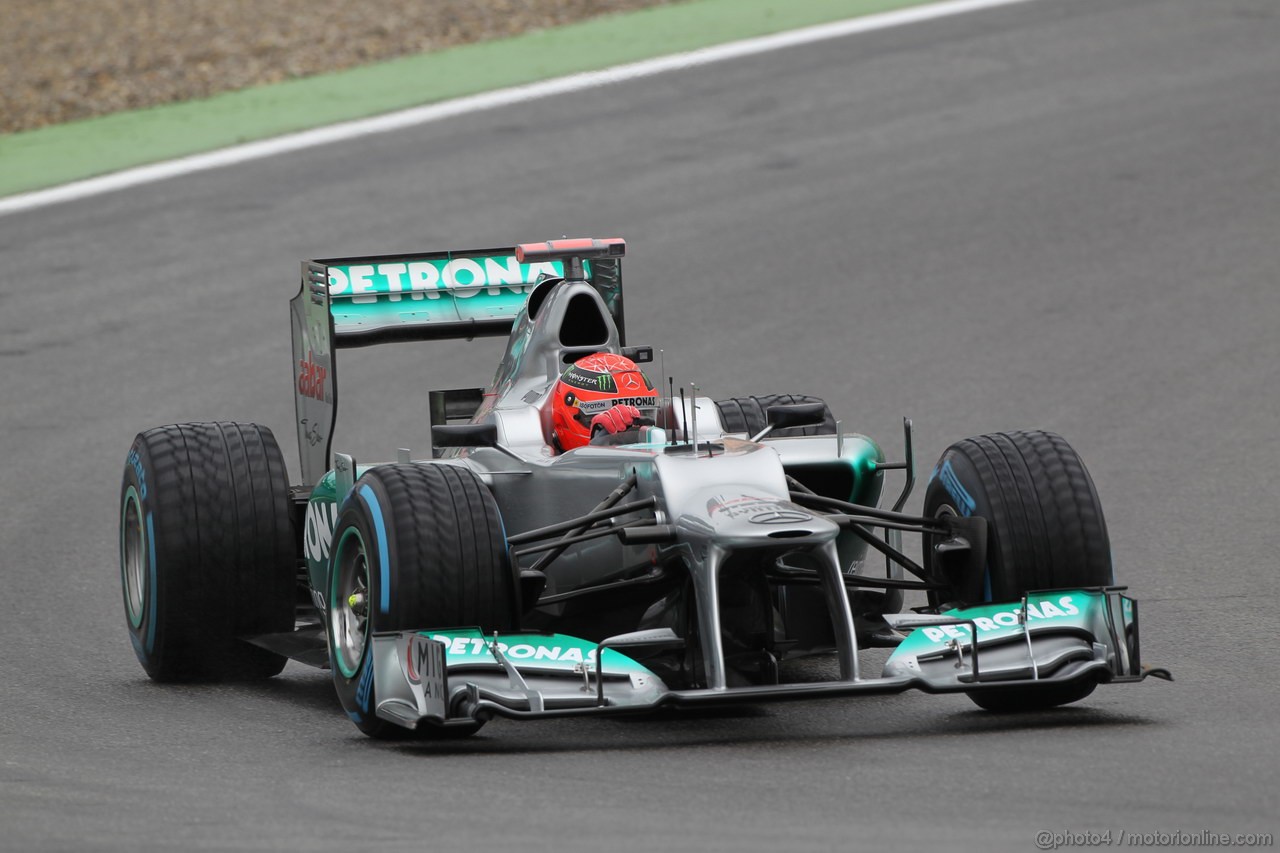 GP GERMANIA, 20.07.2012 - Prove Libere 2, Michael Schumacher (GER) Mercedes AMG F1 W03
