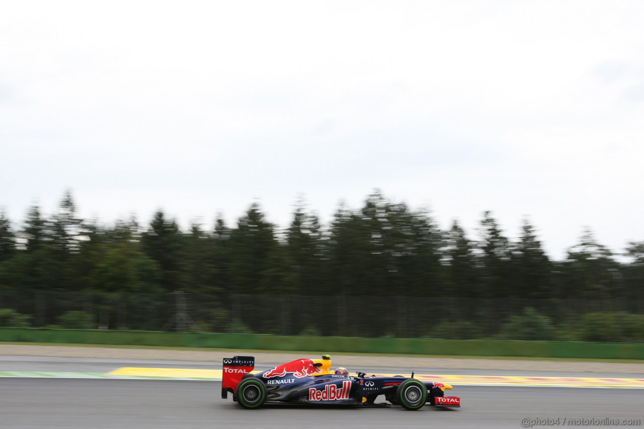 GP GERMANIA, 20.07.2012 - Prove Libere 2, Mark Webber (AUS) Red Bull Racing RB8