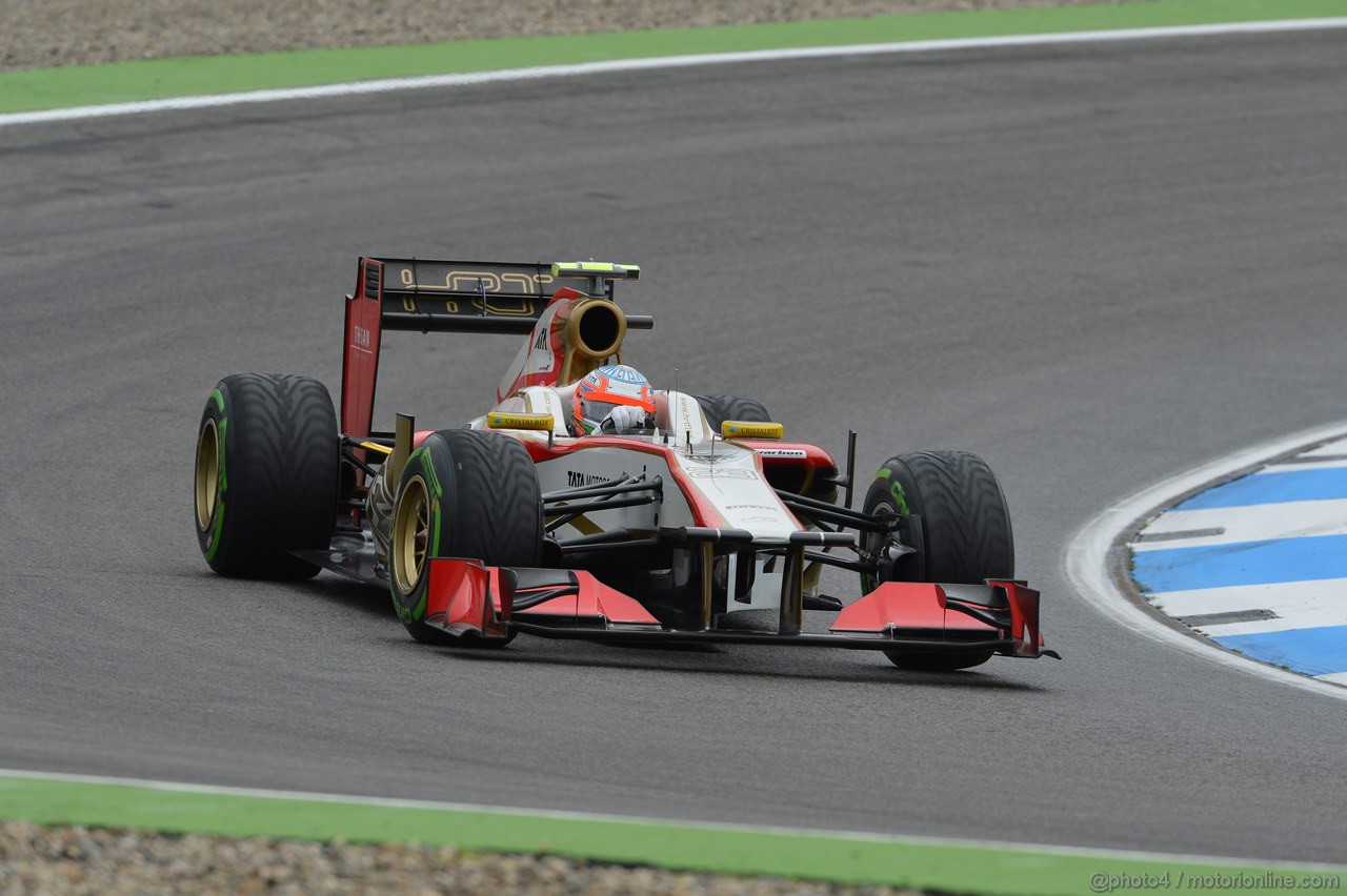 GP GERMANIA, 20.07.2012 - Prove Libere 2, Narain Karthikeyan (IND) HRT Formula 1 Team F112