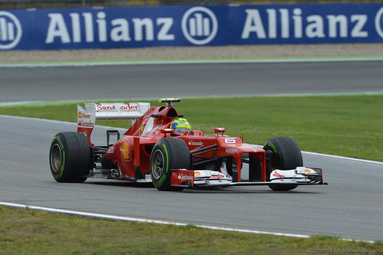 GP GERMANIA, 20.07.2012 - Prove Libere 2, Felipe Massa (BRA) Ferrari F2012