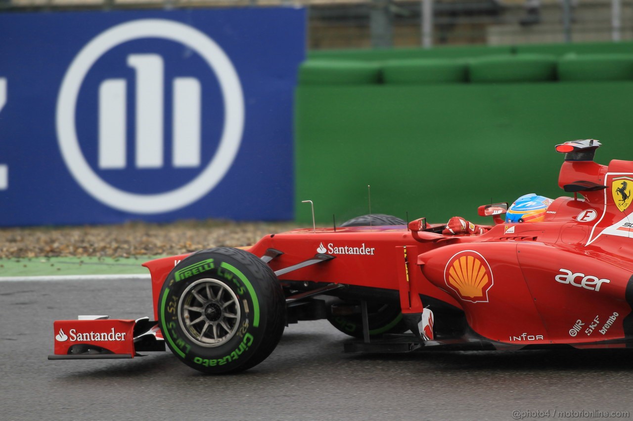 GP GERMANIA, 20.07.2012 - Prove Libere 2, Fernando Alonso (ESP) Ferrari F2012