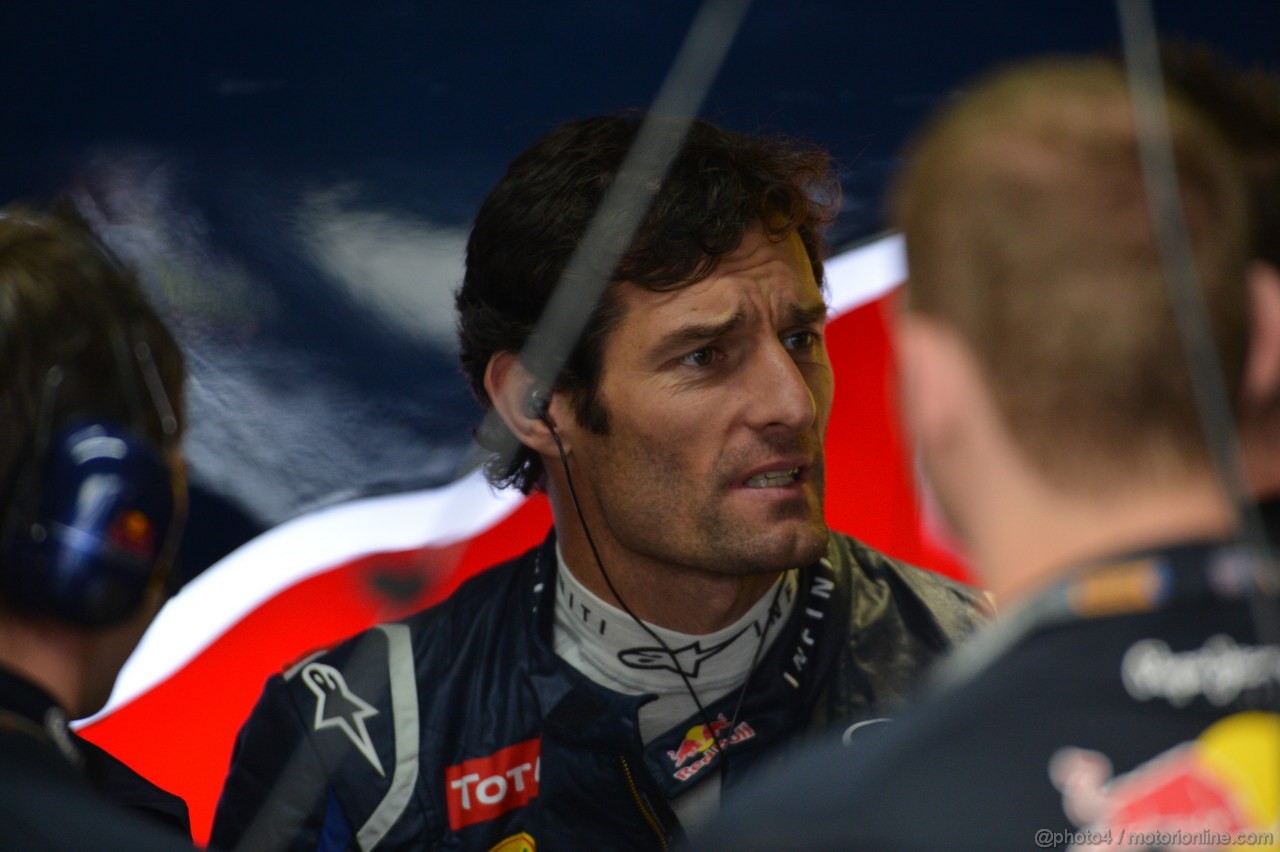 GP GERMANIA, 20.07.2012 - Prove Libere 2,  Mark Webber (AUS) Red Bull Racing RB8