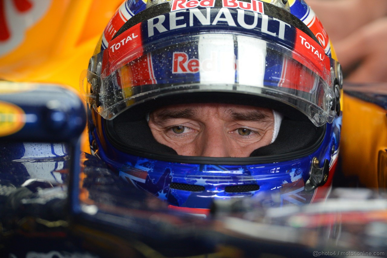 GP GERMANIA, 20.07.2012 - Prove Libere 2,  Mark Webber (AUS) Red Bull Racing RB8