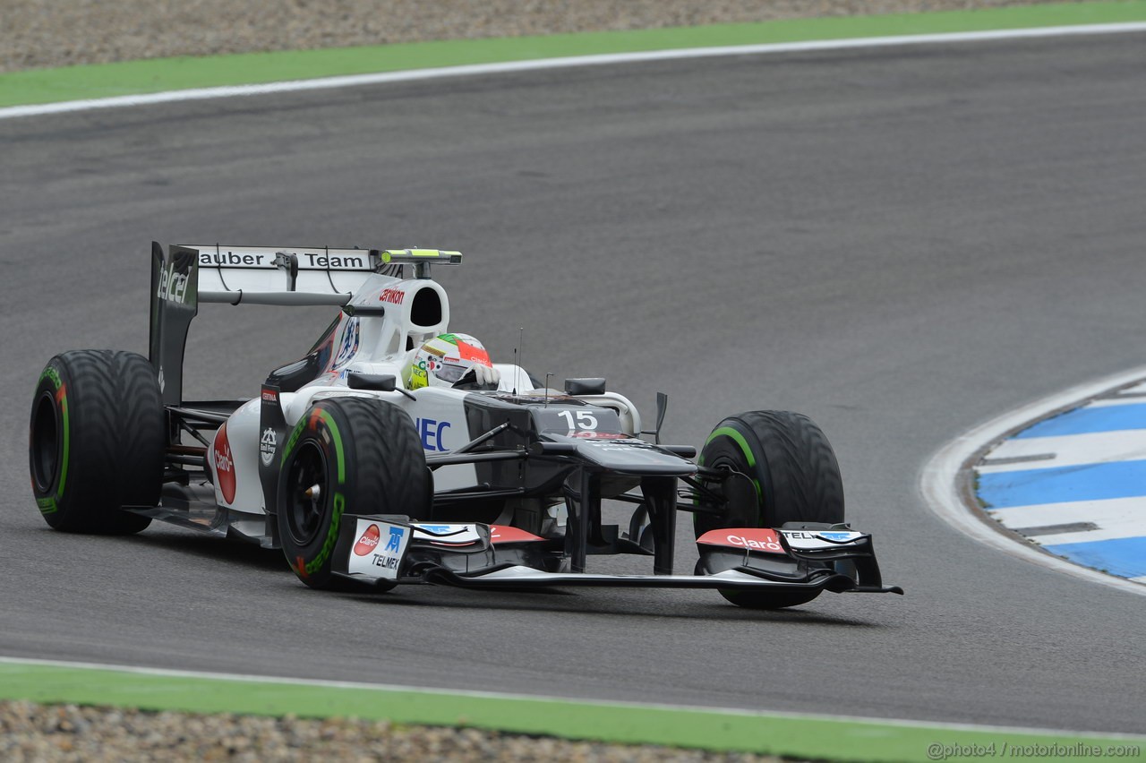 GP GERMANIA, 20.07.2012 - Prove Libere 2, Sergio Prez (MEX) Sauber F1 Team C31