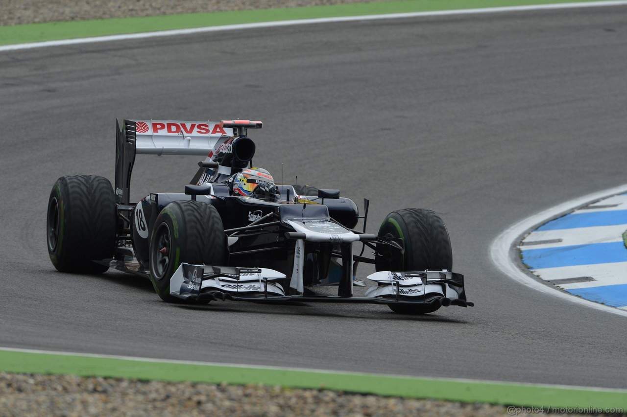 GP GERMANIA, 20.07.2012 - Prove Libere 2, Pastor Maldonado (VEN), Williams F1 Team FW34