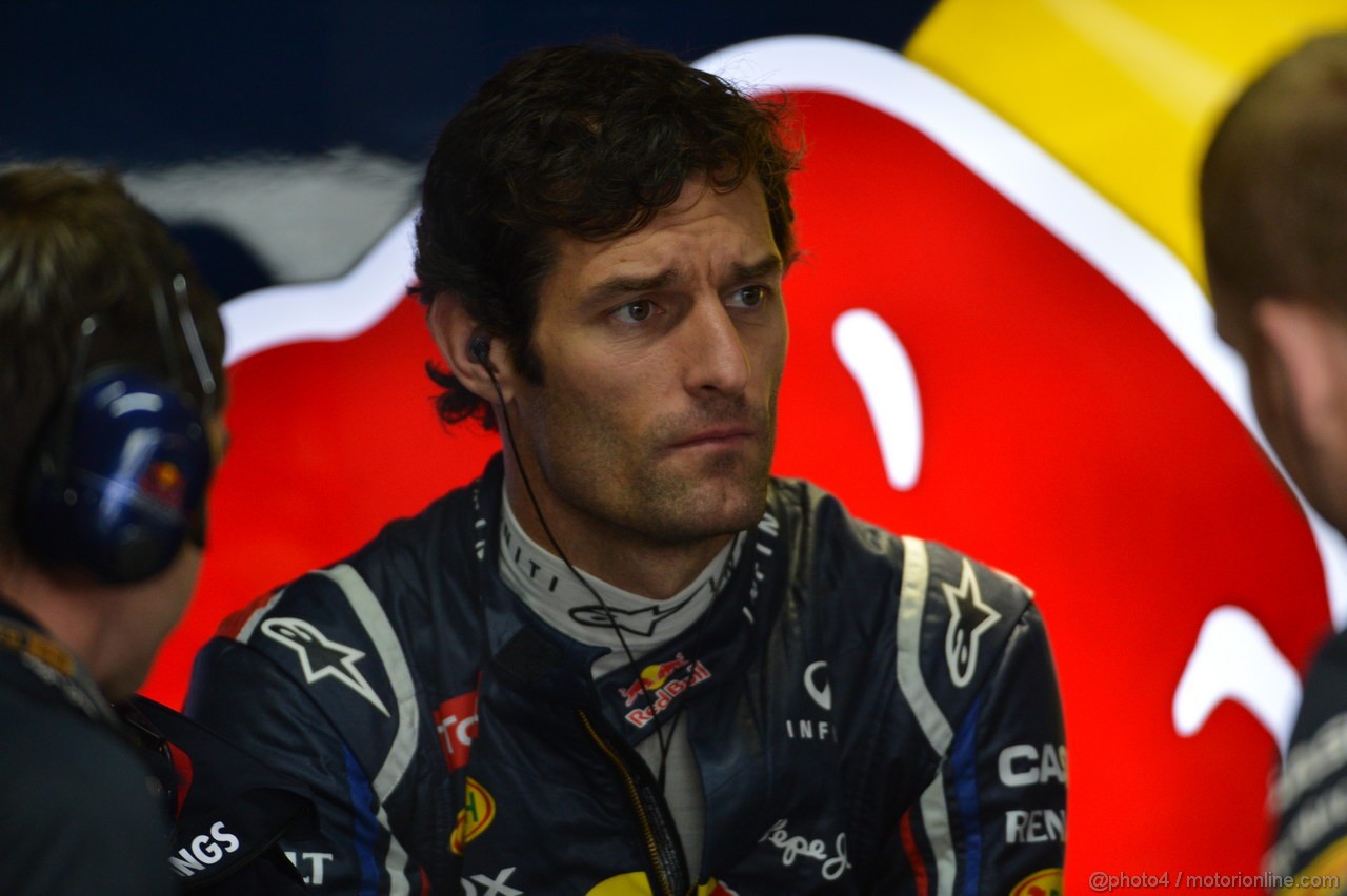 GP GERMANIA, 20.07.2012 - Prove Libere 2,  Mark Webber (AUS) Red Bull Racing RB8