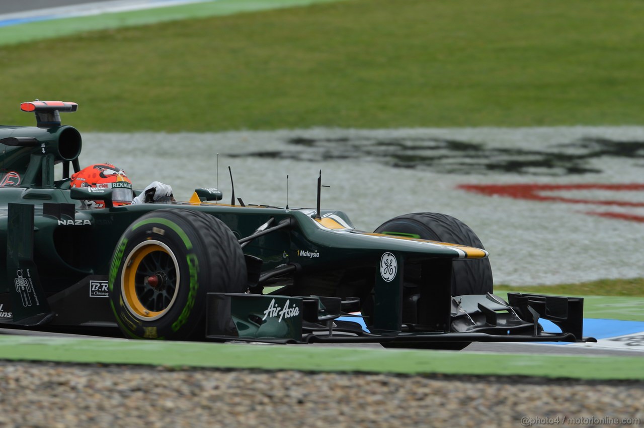 GP GERMANIA, 20.07.2012 - Prove Libere 2, Heikki Kovalainen (FIN) Caterham F1 Team CT01