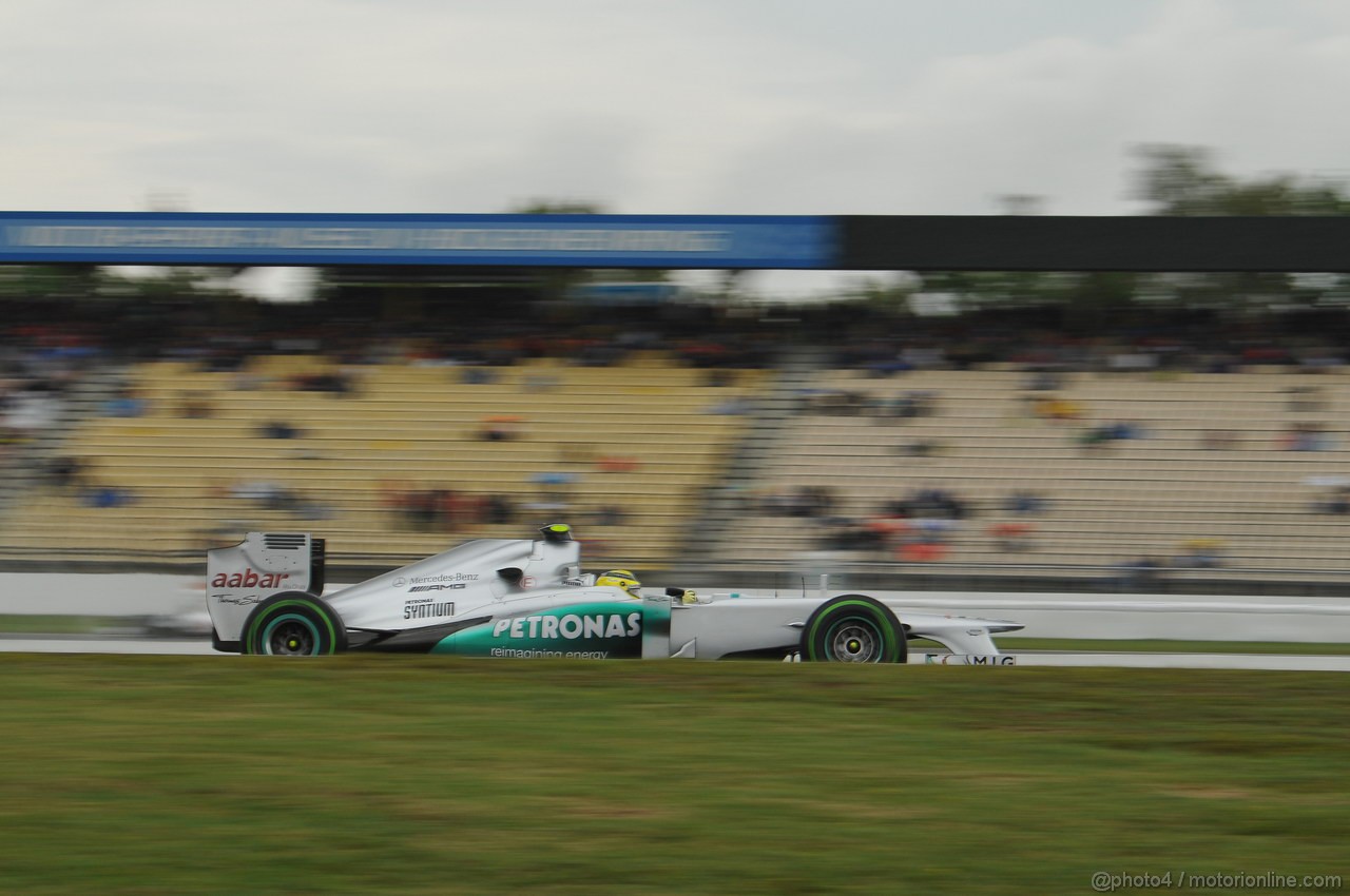 GP GERMANIA, 20.07.2012 - Prove Libere 2, Nico Rosberg (GER) Mercedes AMG F1 W03