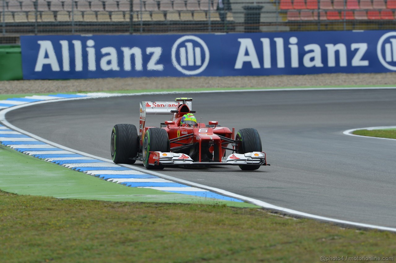 GP GERMANIA, 20.07.2012 - Prove Libere 2, Felipe Massa (BRA) Ferrari F2012