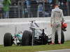 GP GERMANIA, 20.07.2012 - Free Practice 2, Michael Schumacher (GER) Mercedes AMG F1 W03 crash