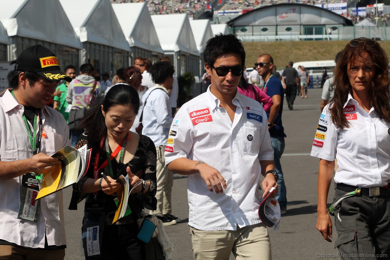 GP GIAPPONE, 07.10.2012- Kamui Kobayashi (JAP) Sauber F1 Team C31 