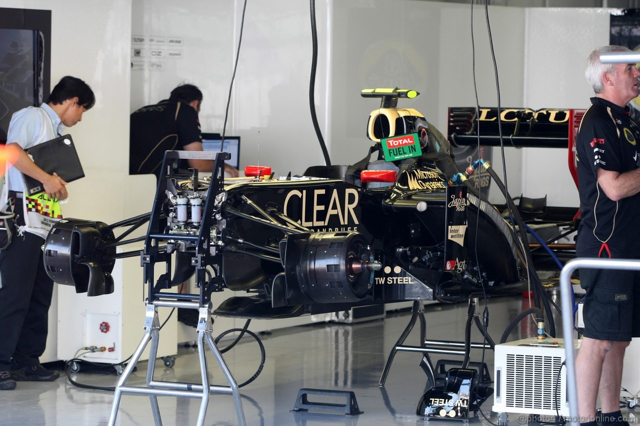 GP GIAPPONE, 07.10.2012- Romain Grosjean (FRA) Lotus F1 Team E20 