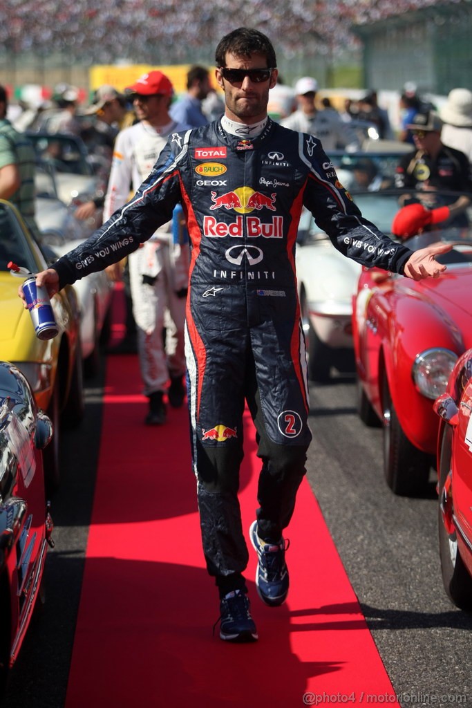 GP GIAPPONE, 07.10.2012- Mark Webber (AUS) Red Bull Racing RB8 