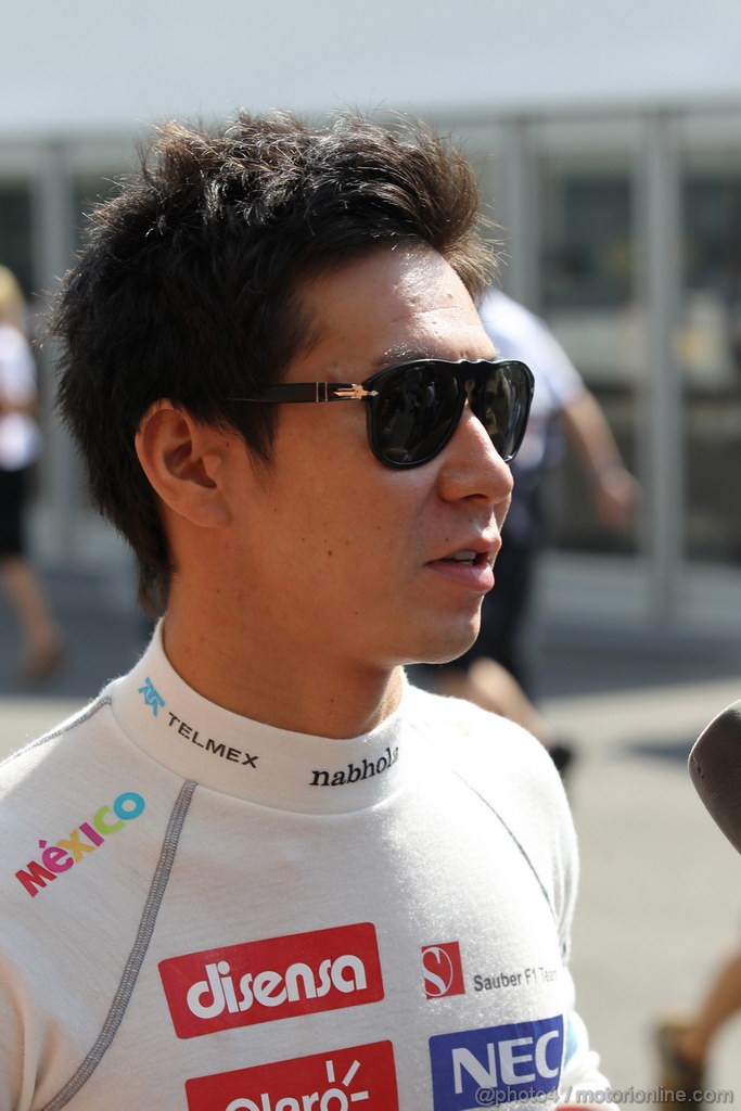 GP GIAPPONE, 07.10.2012- Kamui Kobayashi (JAP) Sauber F1 Team C31 