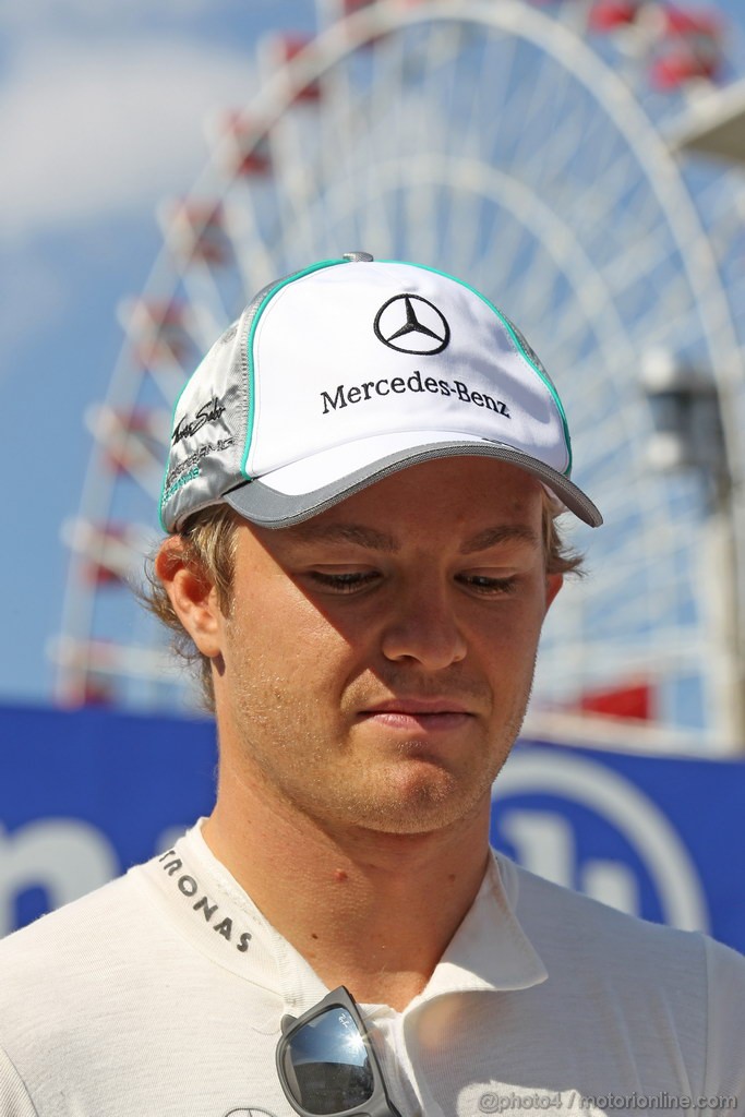 GP GIAPPONE, 07.10.2012- Nico Rosberg (GER) Mercedes AMG F1 W03 