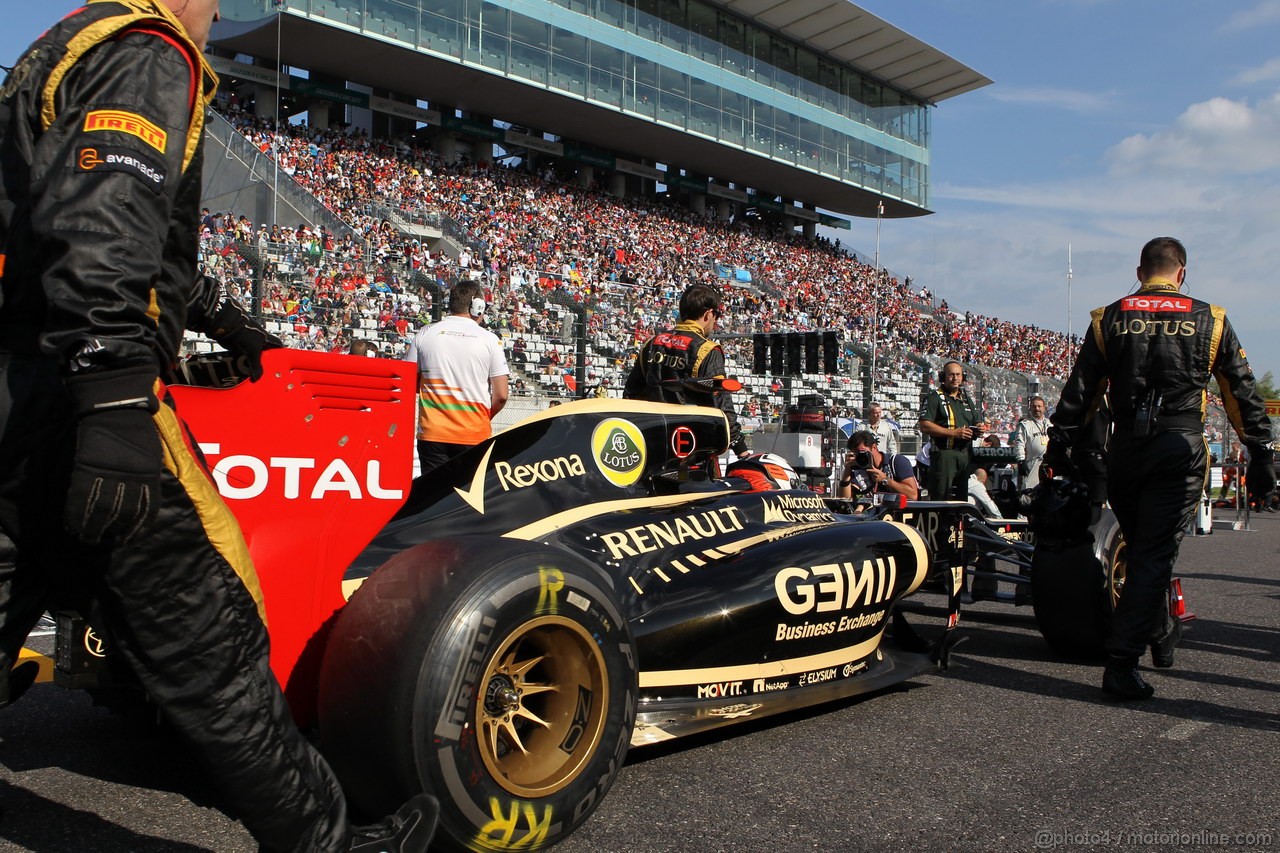 GP GIAPPONE, 07.10.2012- Gara, Kimi Raikkonen (FIN) Lotus F1 Team E20 
