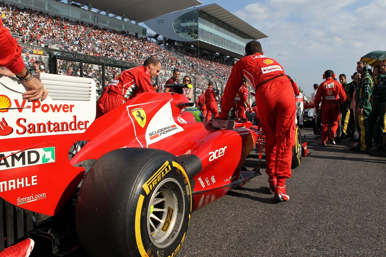 GP GIAPPONE, 07.10.2012- Gara, Felipe Massa (BRA) Ferrari F2012 