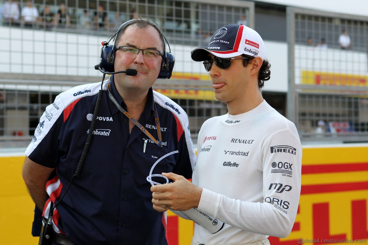 GP GIAPPONE, 07.10.2012- Gara, Bruno Senna (BRA) Williams F1 Team FW34 
