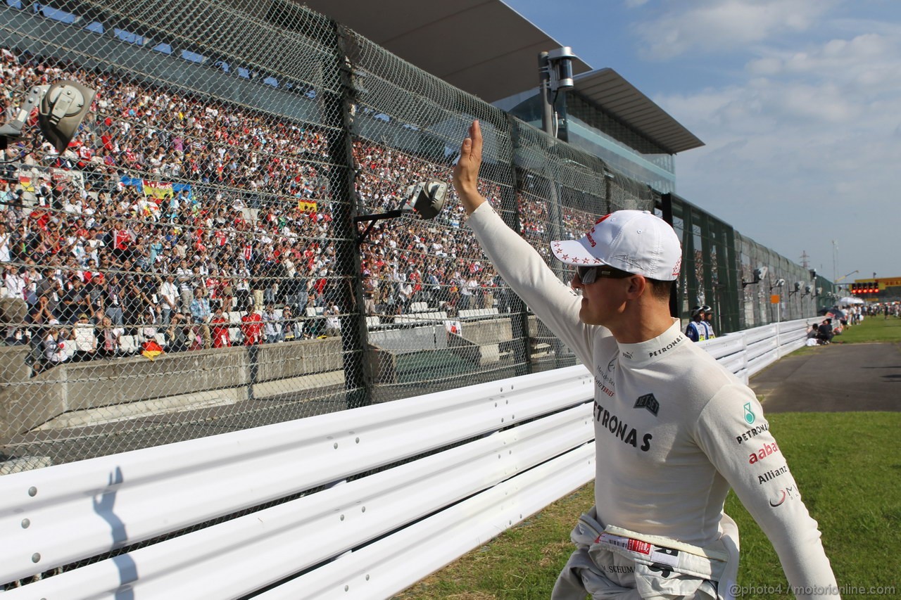 GP GIAPPONE, 07.10.2012- Gara, Michael Schumacher (GER) Mercedes AMG F1 W03
