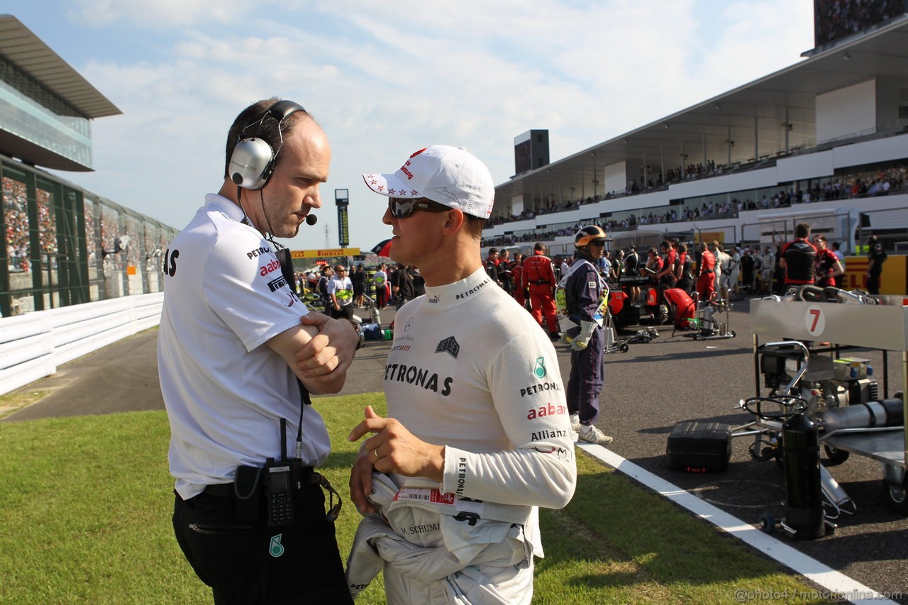 GP GIAPPONE, 07.10.2012- Gara, Michael Schumacher (GER) Mercedes AMG F1 W03