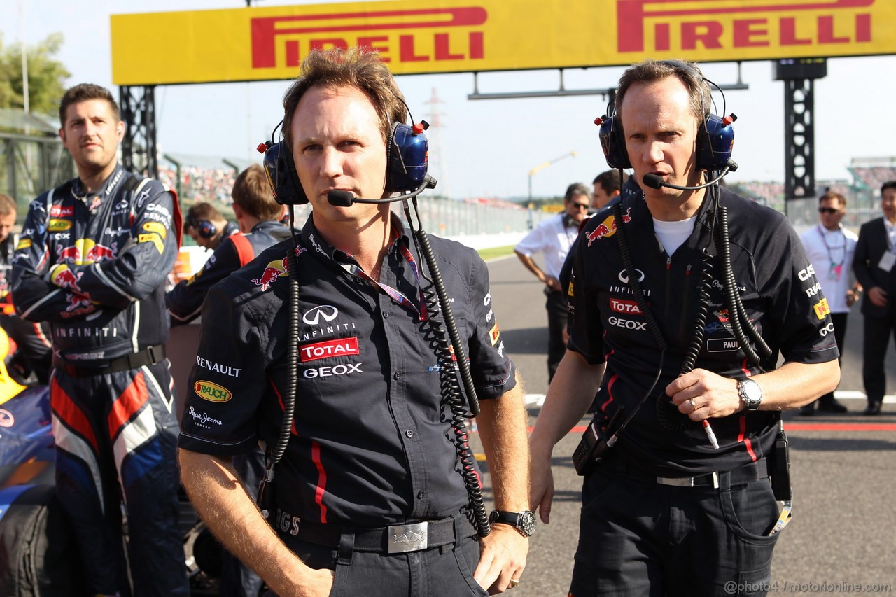 GP GIAPPONE, 07.10.2012- Gara, Christian Horner (GBR), Red Bull Racing, Sporting Director 