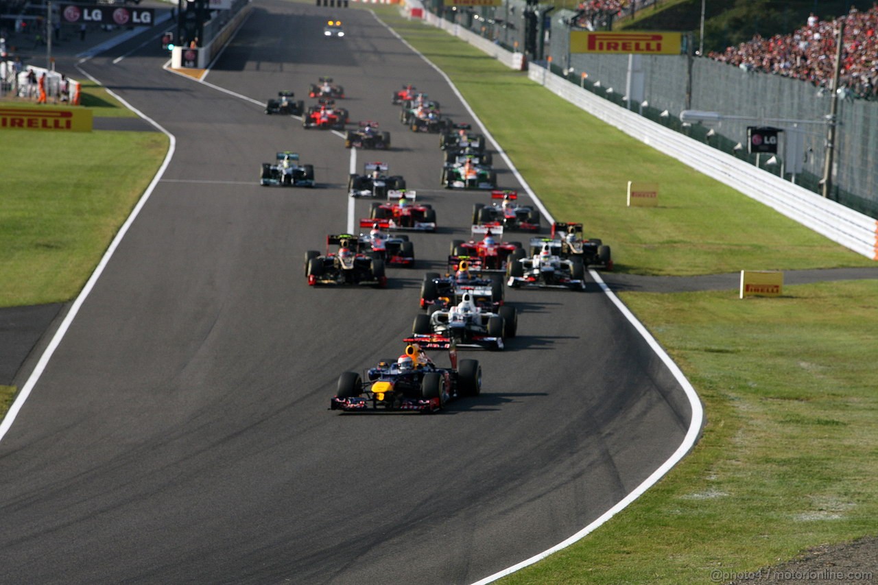 GP GIAPPONE, 07.10.2012- Gara, Start of the race 