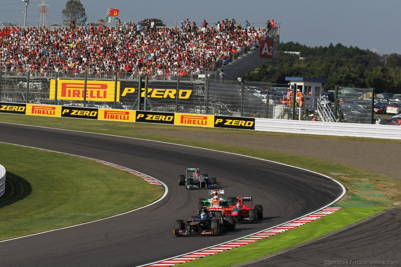 GP GIAPPONE, 07.10.2012- Gara, Jean-Eric Vergne (FRA) Scuderia Toro Rosso STR7