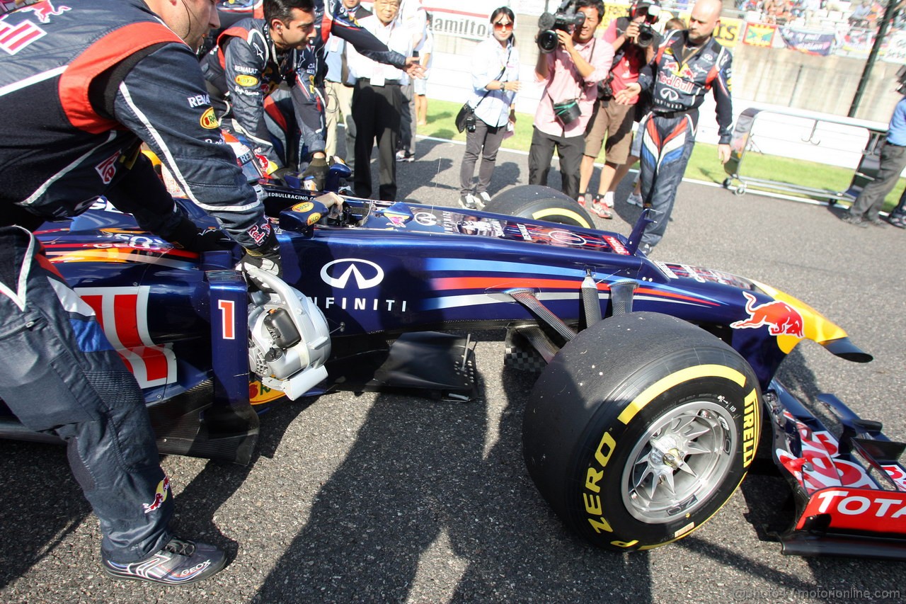 GP GIAPPONE, 07.10.2012- Gara, Sebastian Vettel (GER) Red Bull Racing RB8