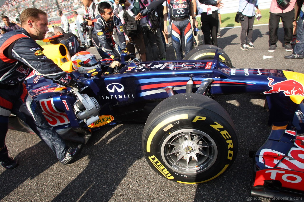 GP GIAPPONE, 07.10.2012- Gara, Sebastian Vettel (GER) Red Bull Racing RB8